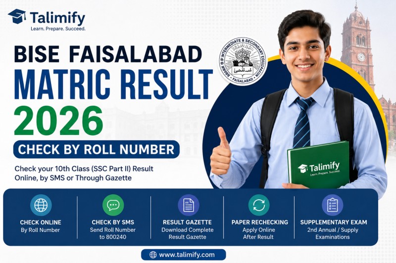 BISE Faisalabad Matric Result 2026 Check by Roll Number - Educational Article & Study Guide - Talimify